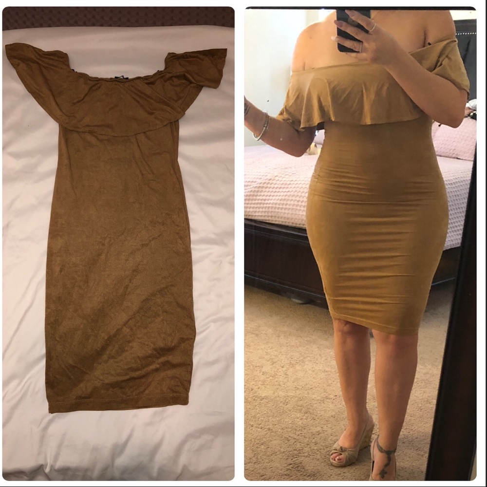 Brown/mustard/Tan color suede 👗